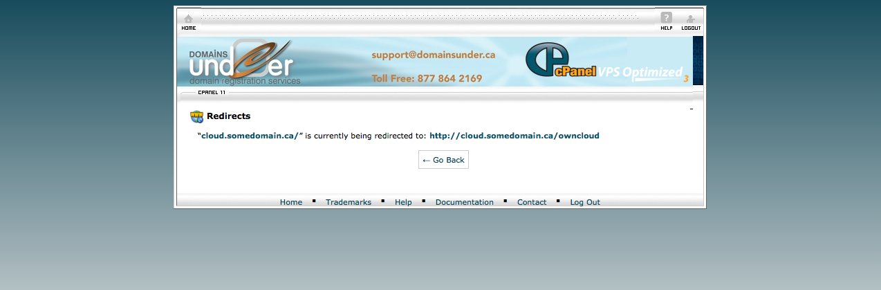 owncloud redirect success