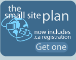 free .ca Canadian domain name with small site web hosting